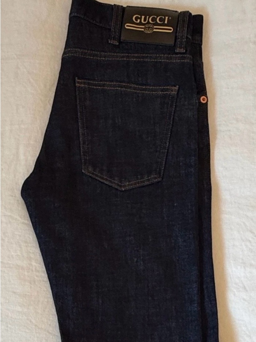 Gucci Slim Straight Men's Jeans in Deep Indigo